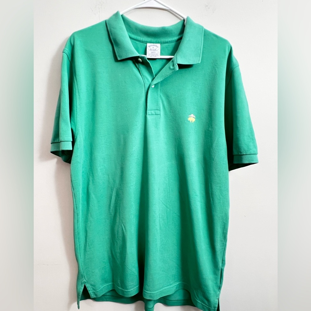 Brooks Brothers Green Polo Shirt Supima cotton XL